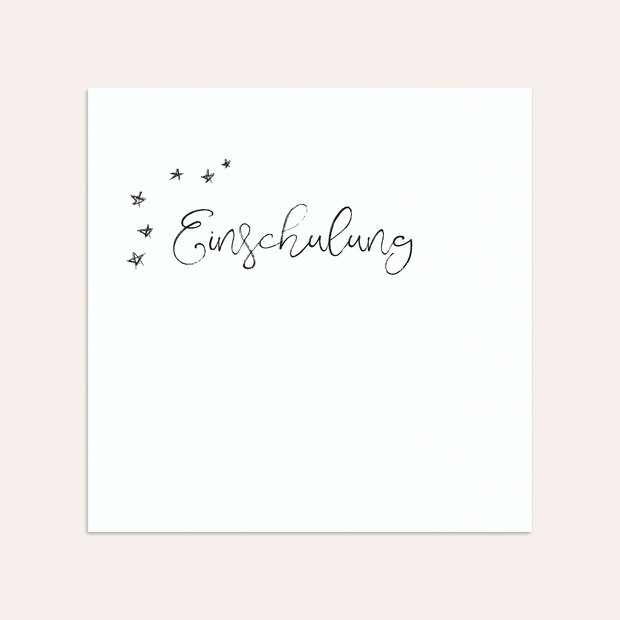 Umschlag mit Design Einschulung - Kreidezeit