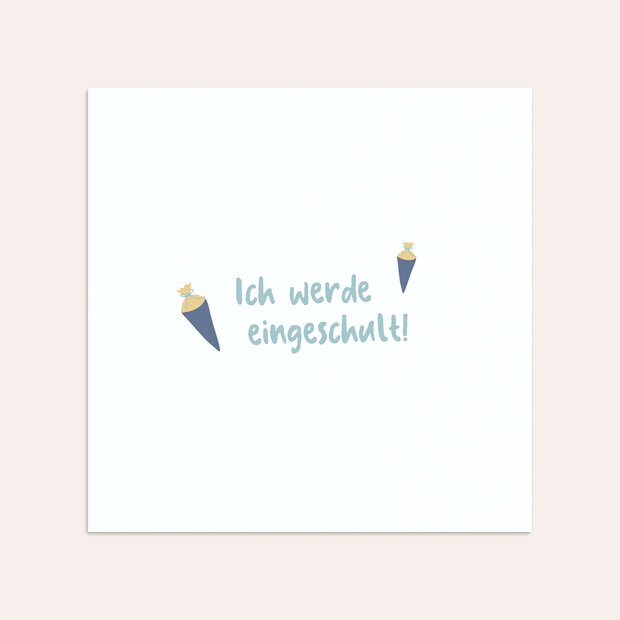 Umschlag mit Design Einschulung - Kunterbuntes ABC