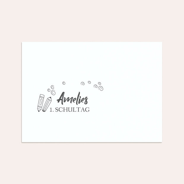 Umschlag mit Design Einschulung - Prallgefüllte Zuckertüte
