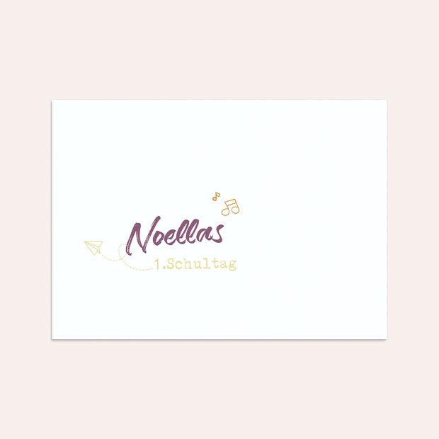 Umschlag mit Design Einschulung - Gefüllte Schultüte