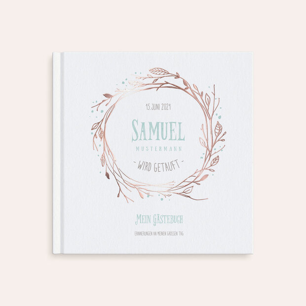 Gästebuch Taufe - Flower dream