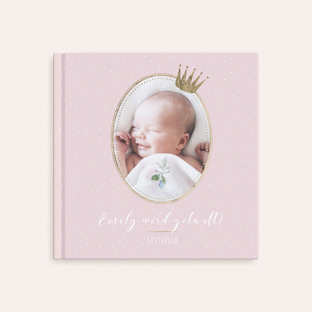 Gästebuch Taufe - Baby royale