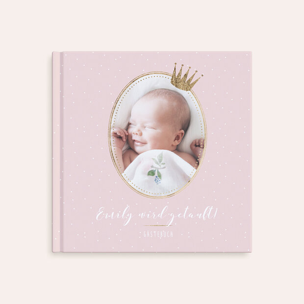 Gästebuch Taufe - Baby royale