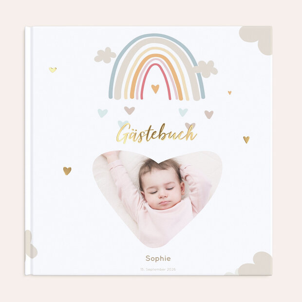 Gästebuch Taufe - Regenbogen-Zauber