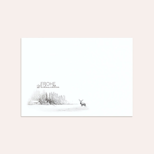 Umschlag mit Design Weihnachten - Der Elch