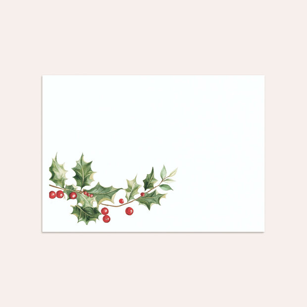 Umschlag mit Design Weihnachten - Wintergrün & Beerenrot