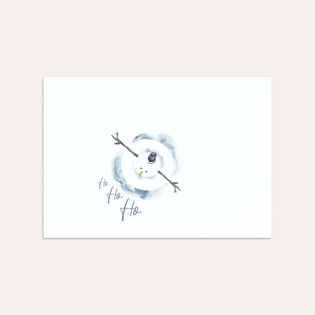 Umschlag mit Design Weihnachten - Happy snowman