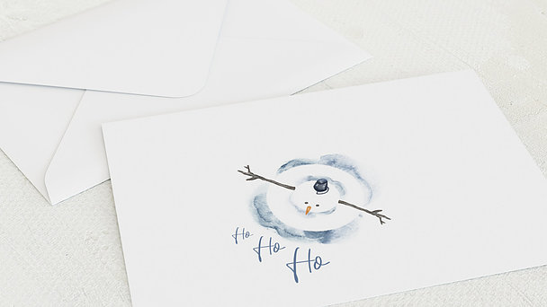 Umschlag mit Design Weihnachten - Happy snowman