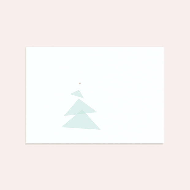 Umschlag mit Design Weihnachten - Abstraktes Bäumchen