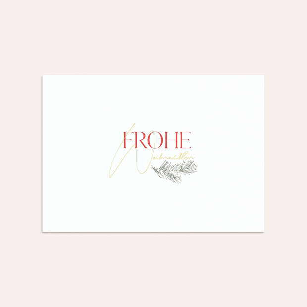 Umschlag mit Design Weihnachten - Weihnachtliche Kiefernzapfen