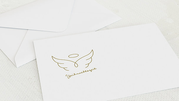 Umschlag mit Design Weihnachten - Engel