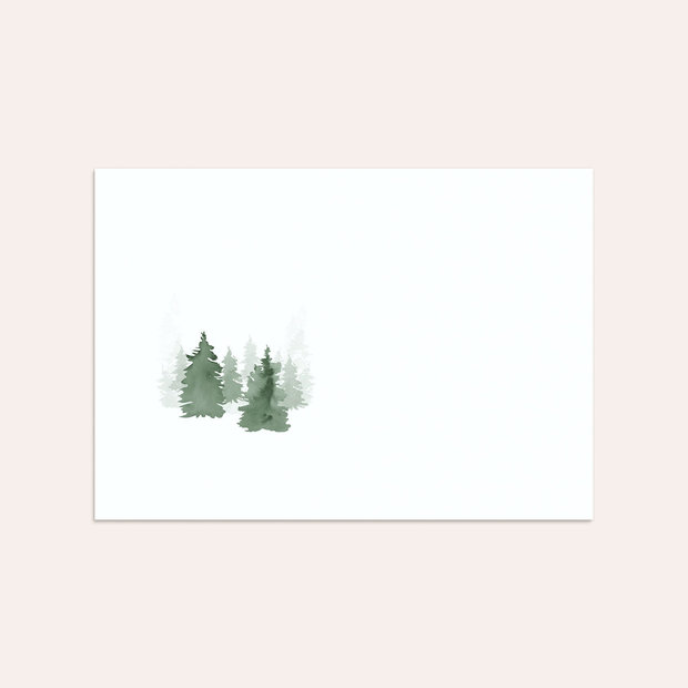 Umschlag mit Design Weihnachten - Magischer Tannenwald