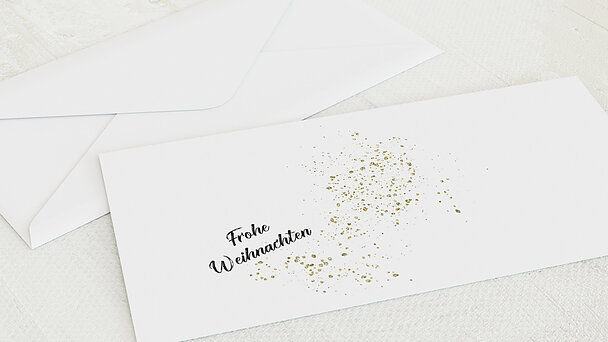 Umschlag mit Design Weihnachten - Zimt und Sterne