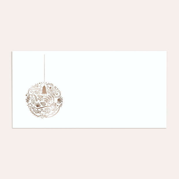 Umschlag mit Design Weihnachten - Christbaumkugel