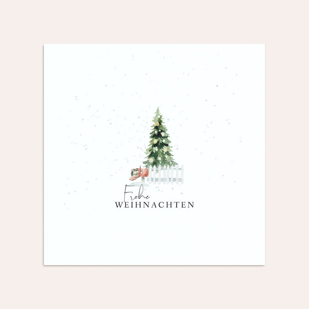Umschlag mit Design Weihnachten - Verschneite Straßen