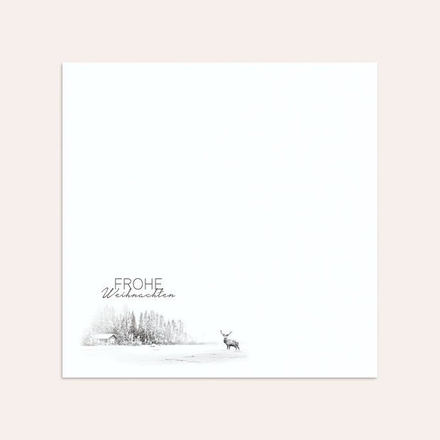 Umschlag mit Design Weihnachten - Der Elch
