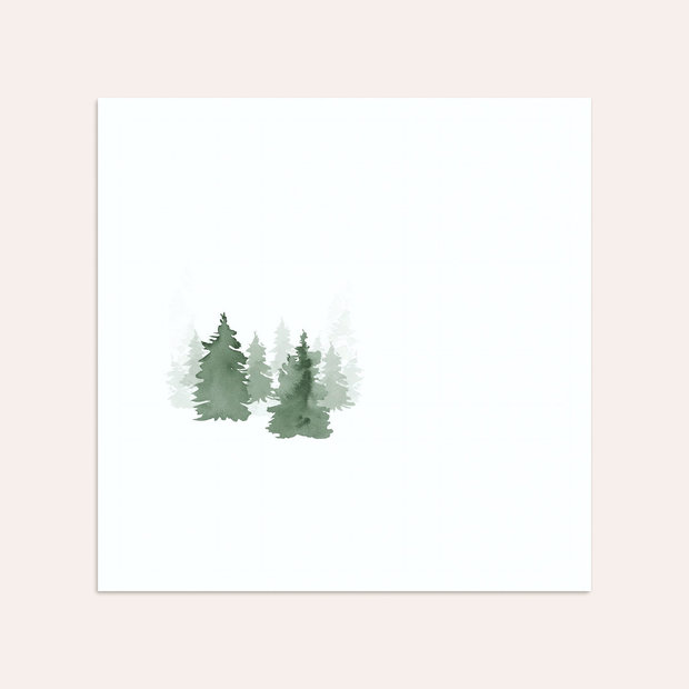 Umschlag mit Design Weihnachten - Magischer Tannenwald