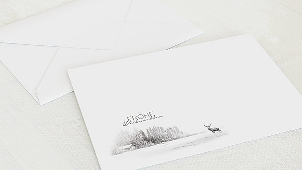 Umschlag mit Design Weihnachten - Der Elch