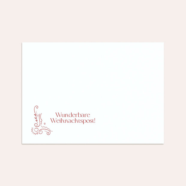 Umschlag mit Design Weihnachten - Fröhlich illustriert