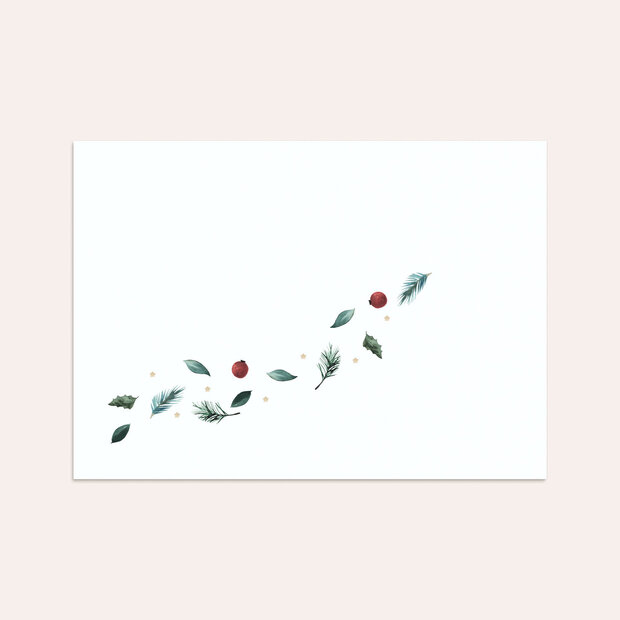 Umschlag mit Design Weihnachten - Weihnachtlich umrahmt