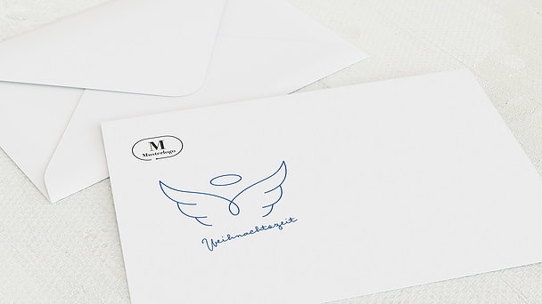 Umschlag mit Design Weihnachten Geschäftlich - Engel