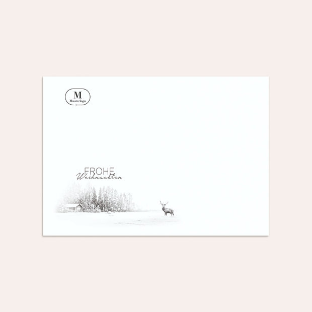 Umschlag mit Design Weihnachten Geschäftlich - Der Elch