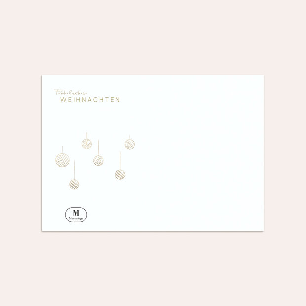 Umschlag mit Design Weihnachten Geschäftlich - Festlicher Glanz