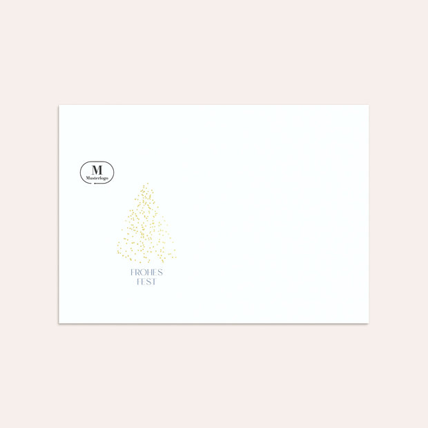 Umschlag mit Design Weihnachten Geschäftlich - Strahlend schöner Weihnachtsbaum