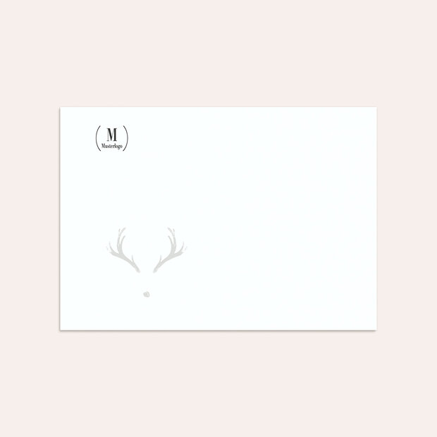 Umschlag mit Design Weihnachten Geschäftlich - Hirschspuren