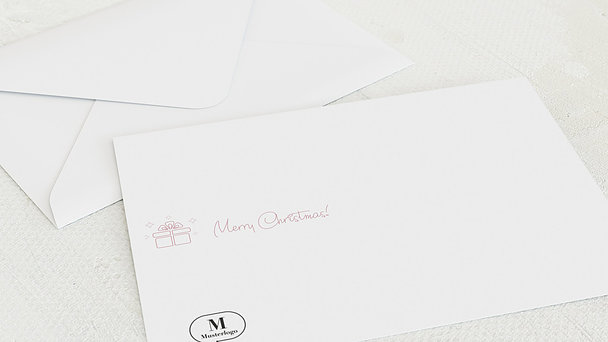 Umschlag mit Design Weihnachten Geschäftlich - Rose Lights