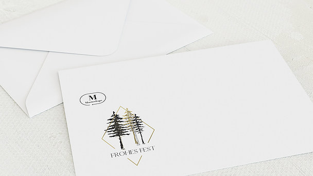 Umschlag mit Design Weihnachten Geschäftlich - Bayerischer Wald