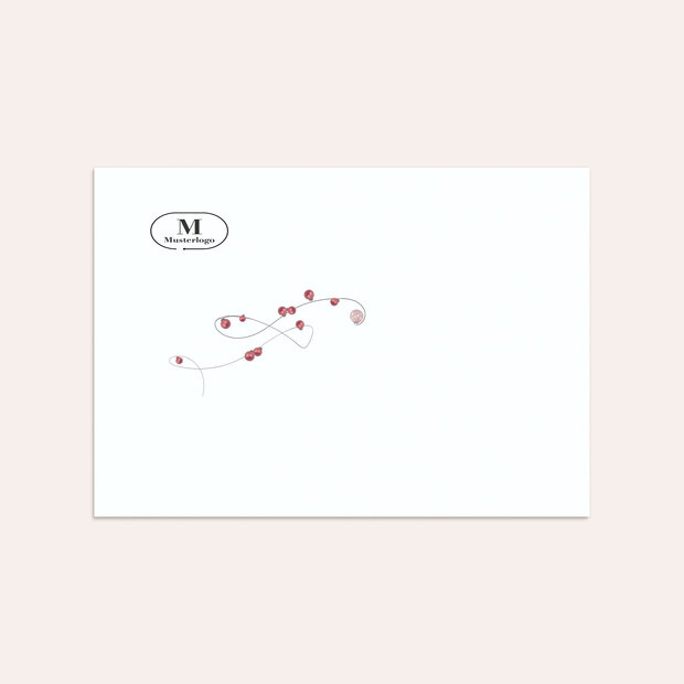 Umschlag mit Design Weihnachten Geschäftlich - Kugel-Hula