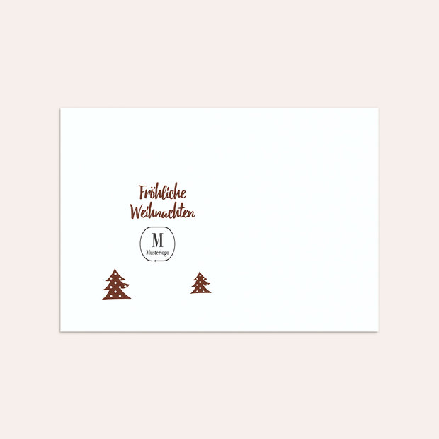 Umschlag mit Design Weihnachten Geschäftlich - Winter Forest