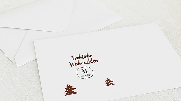 Umschlag mit Design Weihnachten Geschäftlich - Winter Forest