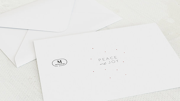 Umschlag mit Design Weihnachten Geschäftlich - Peace & Joy