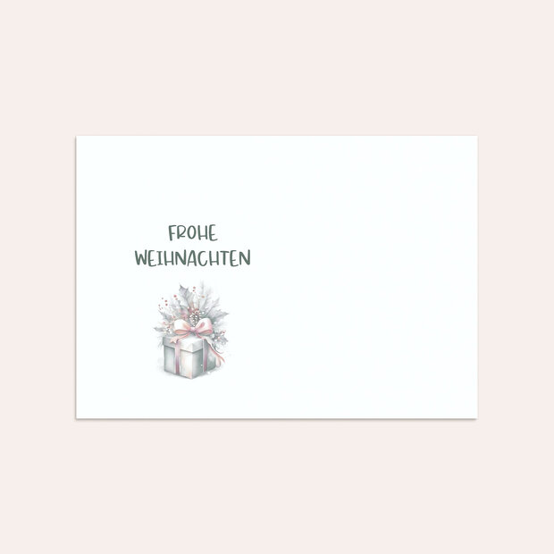 Umschlag mit Design Weihnachten Geschäftlich - Weihnachtspastell