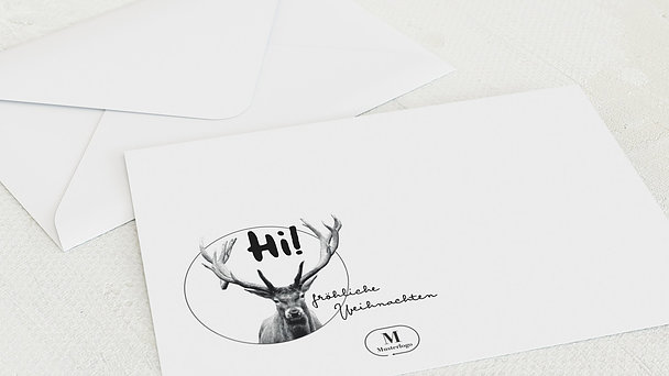 Umschlag mit Design Weihnachten Geschäftlich - Oh deer