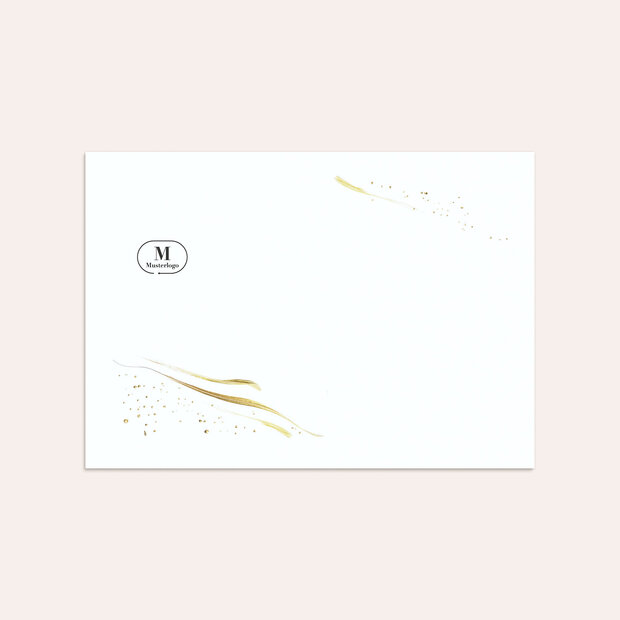 Umschlag mit Design Weihnachten Geschäftlich - Golden glow