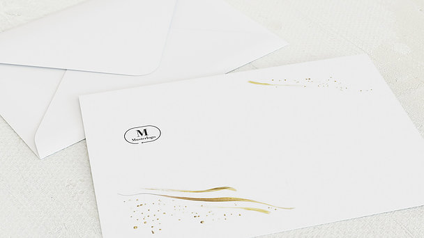 Umschlag mit Design Weihnachten Geschäftlich - Golden glow