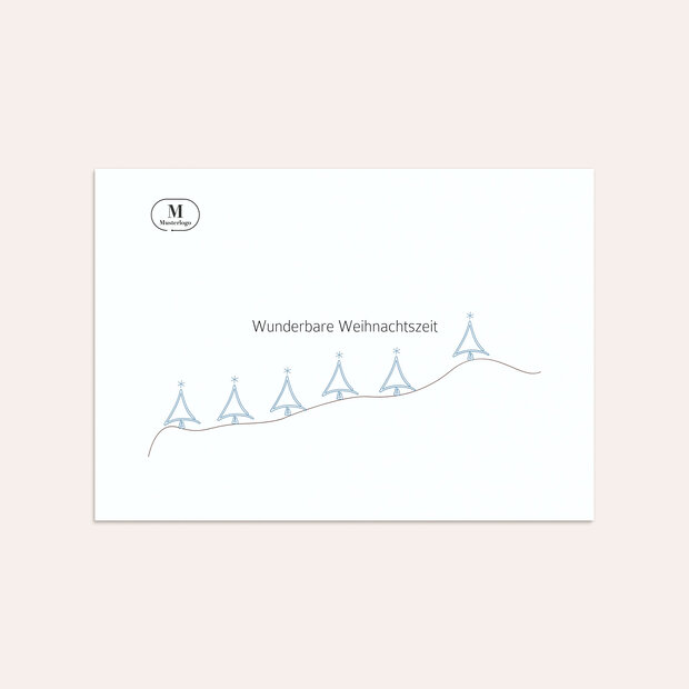 Umschlag mit Design Weihnachten Geschäftlich - Weihnachtliches Wäldchen