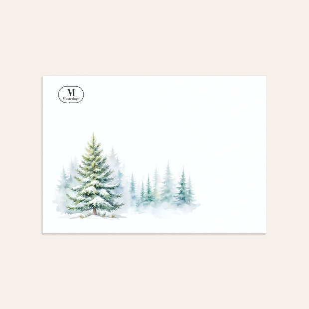 Umschlag mit Design Weihnachten Geschäftlich - Tannenglanz