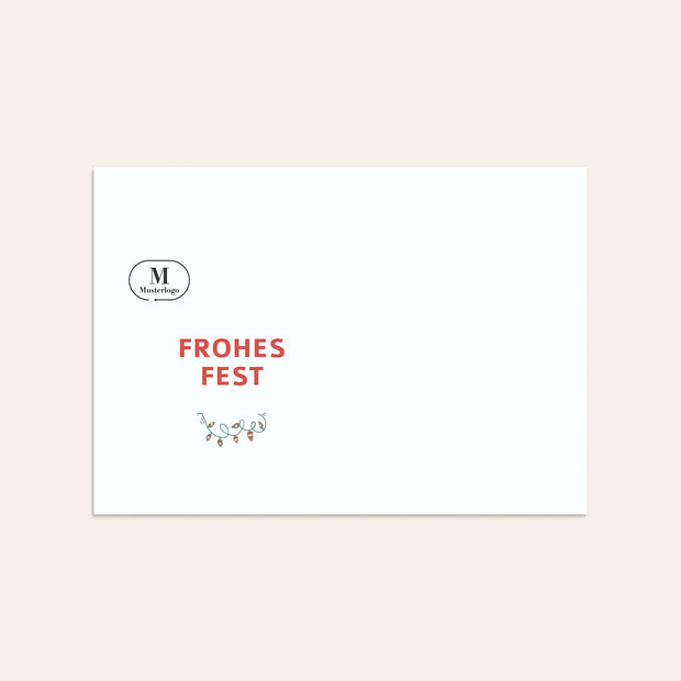 Umschlag mit Design Weihnachten Geschäftlich - Joyful Hand Drawing