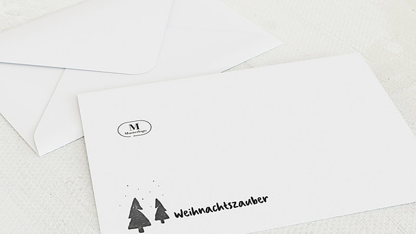 Umschlag mit Design Weihnachten Geschäftlich - Tannenzauber