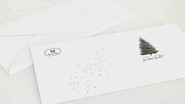 Umschlag mit Design Weihnachten Geschäftlich - Goldfunkel