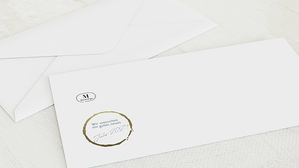 Umschlag mit Design Weihnachten Geschäftlich - Blaupause