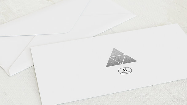 Umschlag mit Design Weihnachten Geschäftlich - Pyramiden