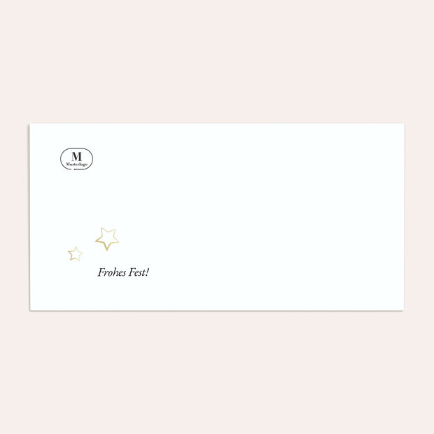 Umschlag mit Design Weihnachten Geschäftlich - Gruß vom festlichen Hirschen