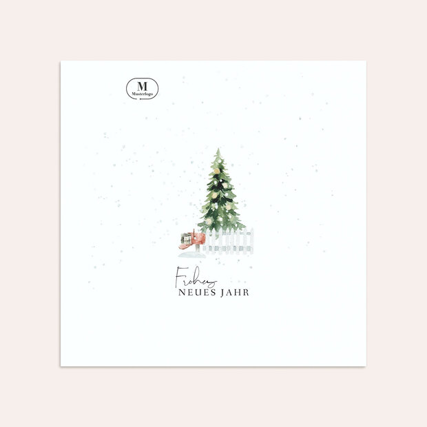 Umschlag mit Design Weihnachten Geschäftlich - Behaglicher Wintermorgen