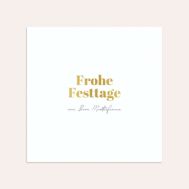 Umschlag mit Design Weihnachten Geschäftlich - Goldener Weihnachtsgruß