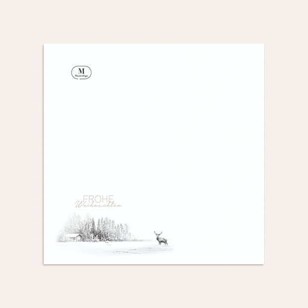 Umschlag mit Design Weihnachten Geschäftlich - Der Elch